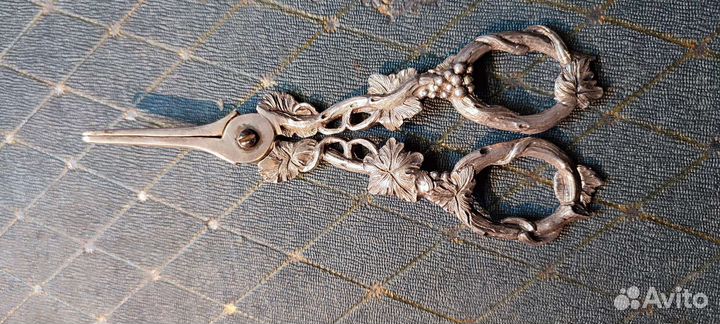 Ножницы серебряные,виноградные. Антикварные