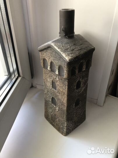 Глиняные бутылки для интерьера