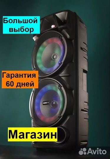 Музыкальная колонка с блютузом и караоке