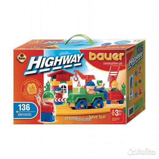 Конструктор Автодорога 136 деталей Кроха 248