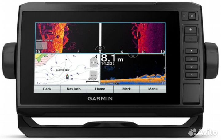 Garmin Echomap UHD2 72sv + датчик GT54, black