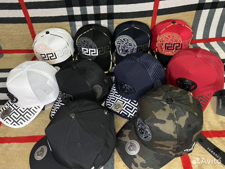 Бейсболка Versace ассортимент сетка и демисезон