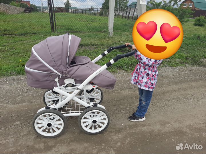 Коляска 2 в 1 adamex gloria retro