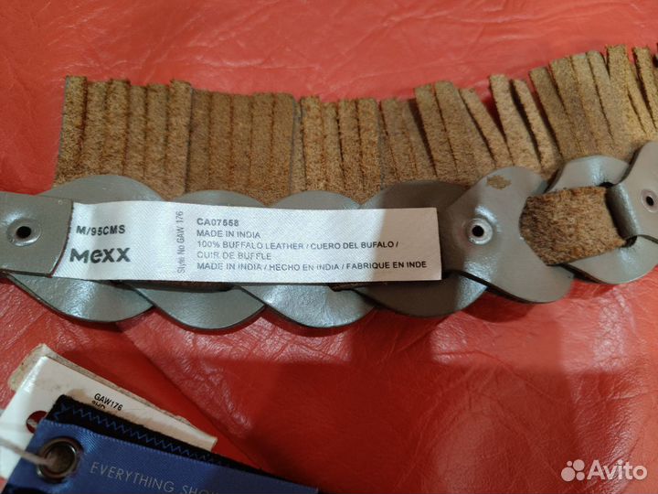 Ремень mexx кожаный новый