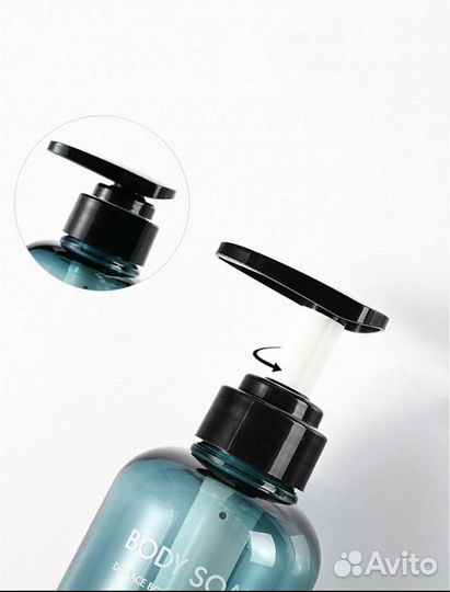 Набор бутылочек для ванной с дозатором 500мл