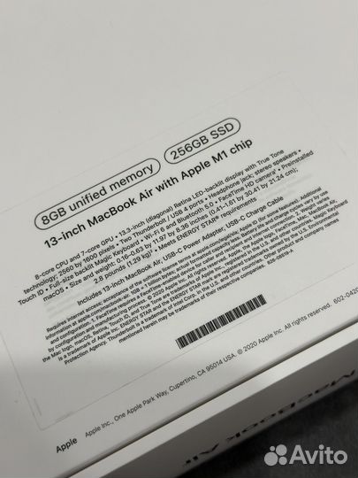 Новый Ноутбук Apple MacBook Air 13 M1/8/256