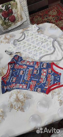 Летняя одежда для мальчика боди размер 74 -80