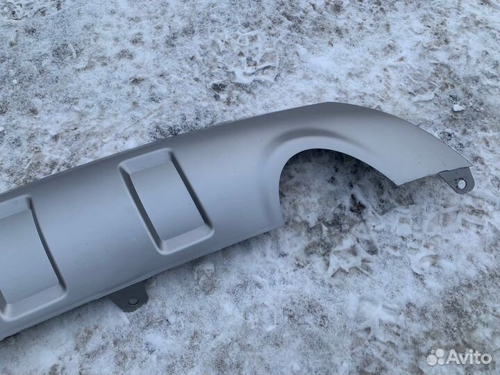 Накладка заднего бампера Antara (под одну трубу)