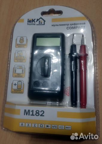Тестер мультиметр Компакт iek м182(без торга)