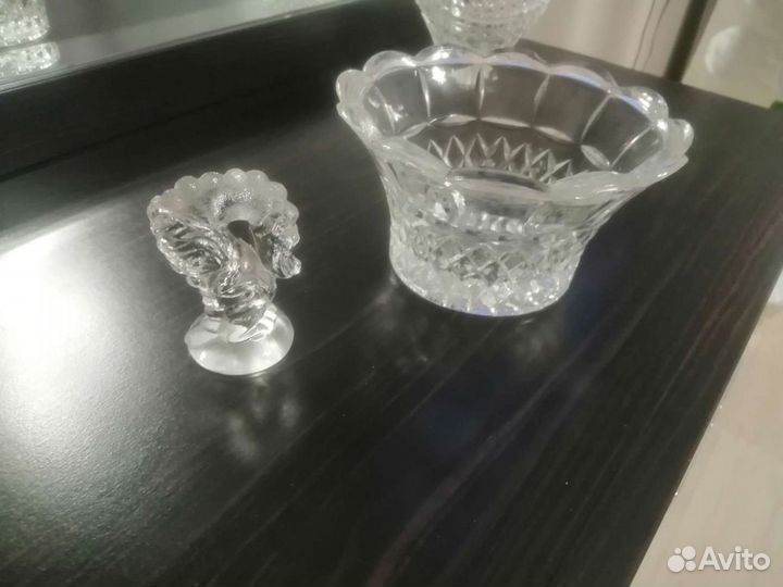 Хрустальная салатница СССР