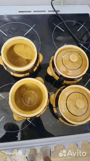 Горшочки глиняные для запекания новые