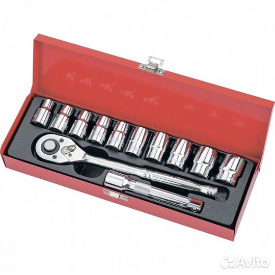 Набор торцевых головок, 1/2, головки 10-24 мм, с т