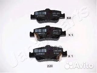 Колодки тормозные дисковые, комплект PP220AF Ja