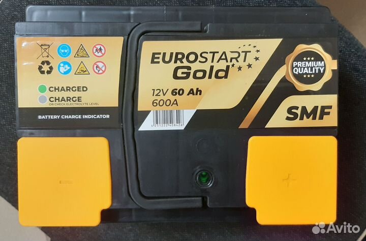 Аккумулятор eurostart Gold SMF 60Ah