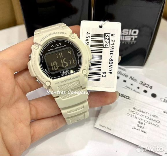 Оригинальные часы Casio Collection W-219HC-8B