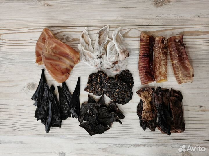 Натуральные сушёные лакомства для собак
