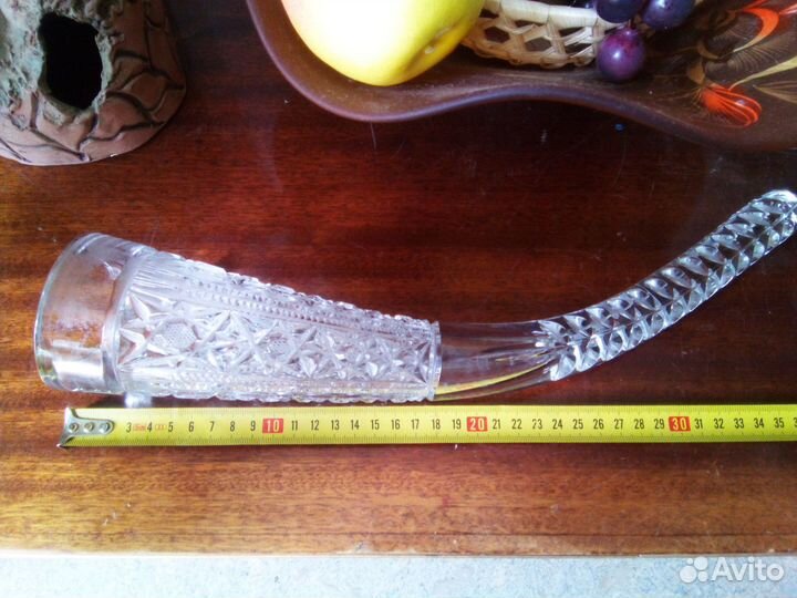 Рог изобилия хрусталь СССР бокал для вина