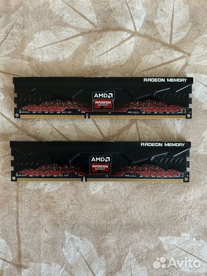 Оперативная память DDR3 AMD Radeon R5 8gb 2 шт