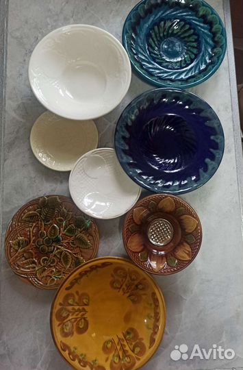 Тарелки блюда зик Конаково СССР керамика