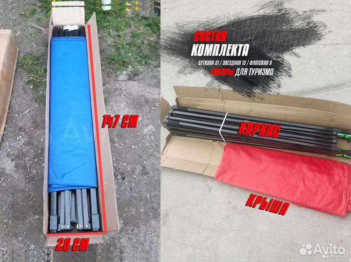 Шатер 3х3 синий