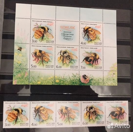 Марки Россия. животные, птицы, рыбы, насекомые