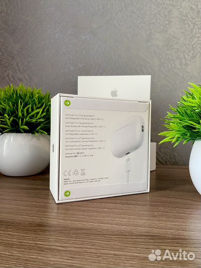 Airpods pro 2 new 2024 c шумоподалвение + чехол