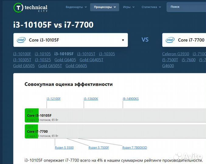 Игровой пк Intel 10105f(как i7-7700) + NVidia 1060