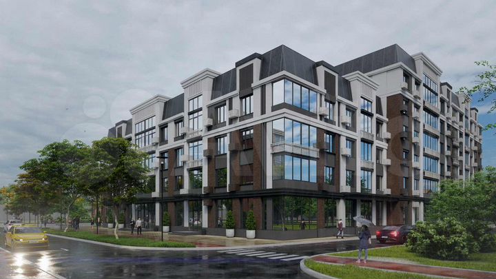 3-к. квартира, 86,7 м², 4/6 эт.