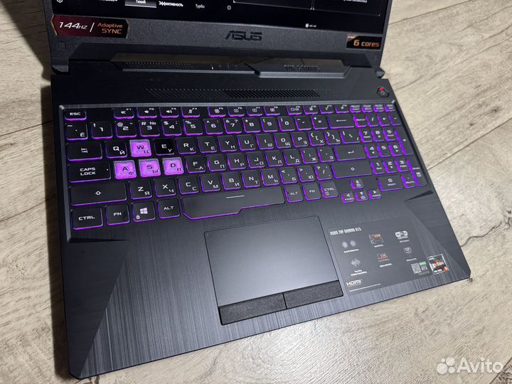 Игровой ноутбук Asus tuf 144г RTX3050 Cyberpunk