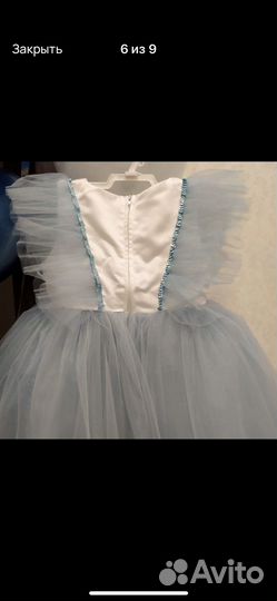 Платье пышное новогоднее праздничное платье Эльзы