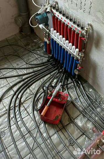 Монтаж отопления и водоснабжения, теплый пол