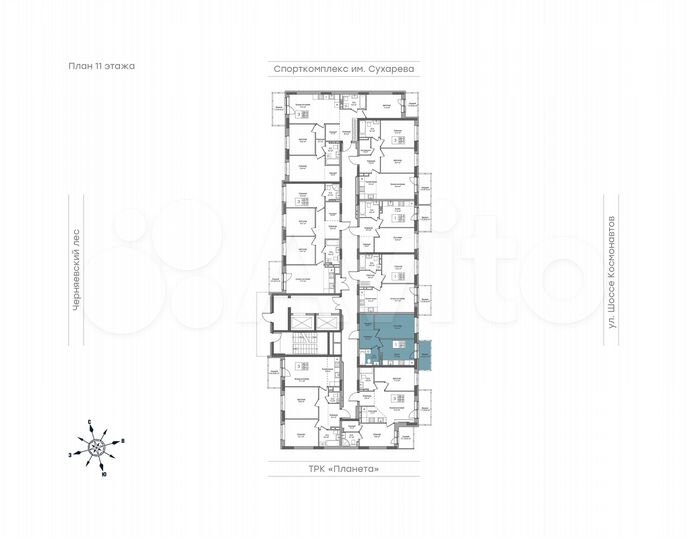 1-к. квартира, 37,3 м², 17/18 эт.