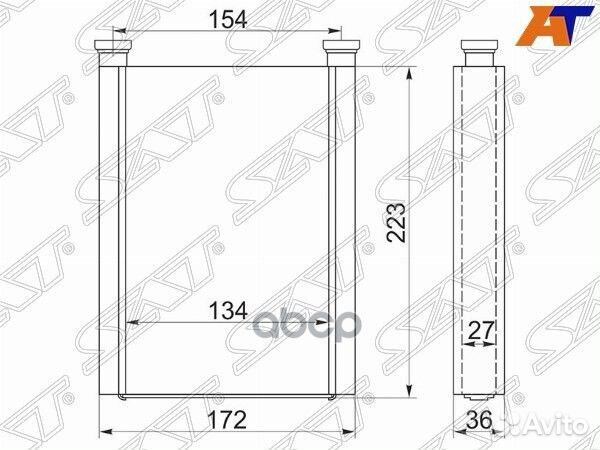 Радиатор отопителя салона toyota vitz/platz/PRO