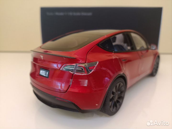 Tesla Model Y I (20-24г) Красный 1:18