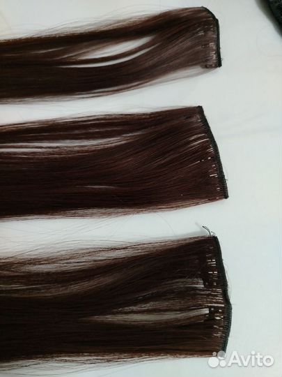 Волосы на заколках