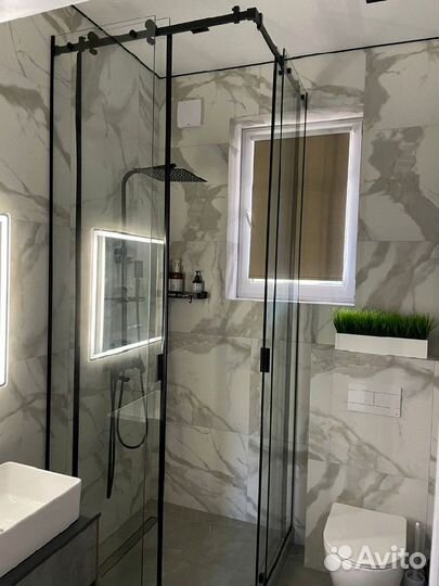 Душевые кабины под ключ и душевые ограждения