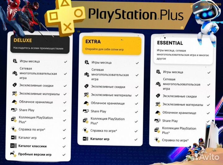 Подписка ps plus турция delux на ps5 ps4 (Арт.19309)