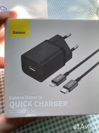 Baseus зарядное устройство + кабель 20w для iPhone