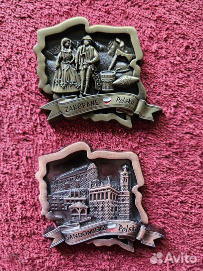Магниты сувенирные из Польши и Чехии