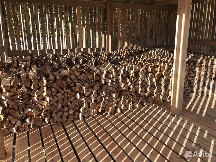Поставка сухих колотых дров (береза, ольха, осина)