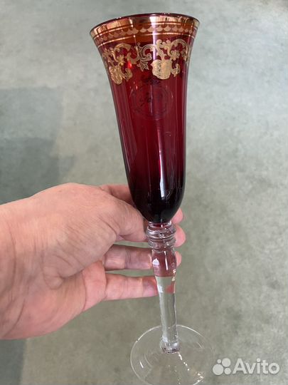 Бокалы,фужеры,рюмки богемские