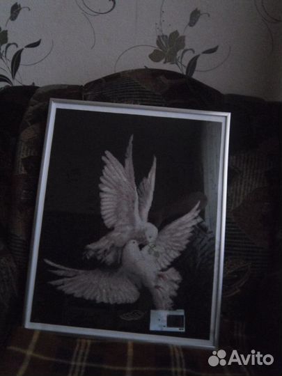 Картина вышитая крестиком