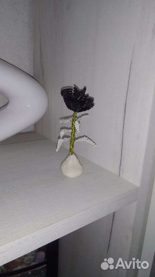 Роза из бисера