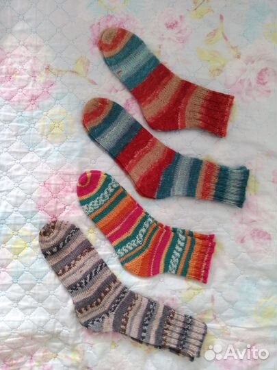Носки вязаные ручной работы шерсть