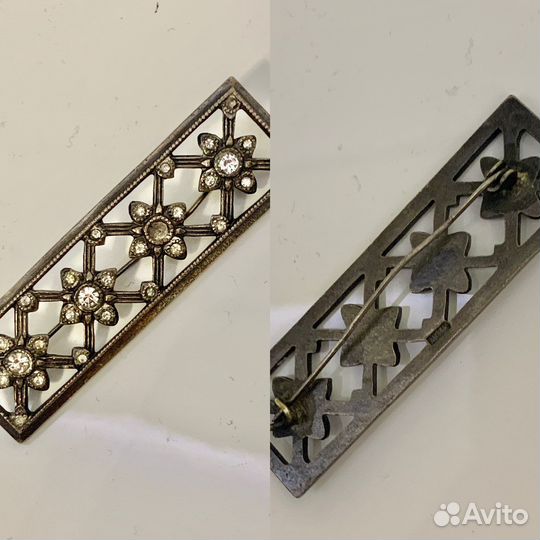 Брошь,запонки, медное кольцо старинные