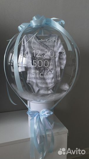 Воздушные гелиевые шары на выписку из роддома