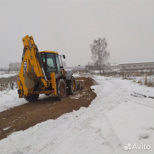 Услуги экскаватора-погрузчика