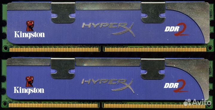 Оперативка Kingston HiperX DDR2-1066 2 Gb 2x1 Gb