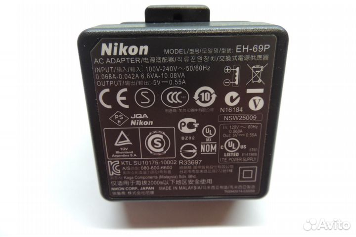 Зарядное устройство Nikon EH-69P оригинальное