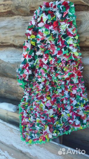 Лоскутный трикотажный коврик 